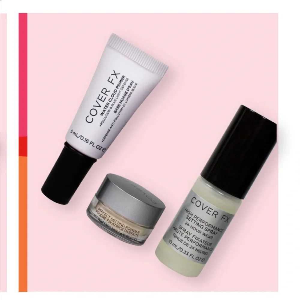COVER FX 3p Primer Setting Powder & Spray CLEAN BEAUTY $30 NIP